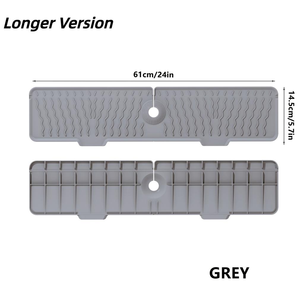 Kitchen Faucet Silicone Splash Mat Sink Drainage Mat Sink Collection Mat Drainage Drying Mat Bathroom Countertop Protector Home