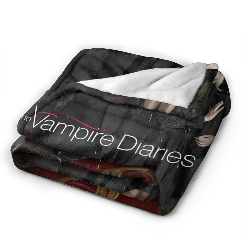 The Vampire Diaries Damon salvatore Throw Blanket Flannel Bedspread For Couch Bed Graphic Sofa Bed Cover