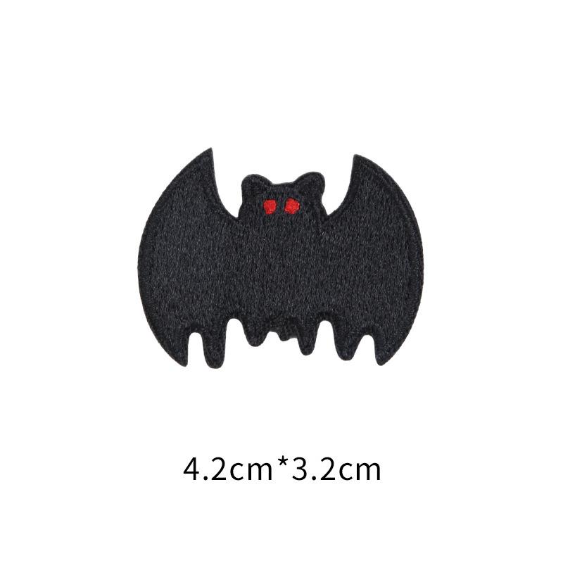 

Самоклеящаяся черная наклейка-заплатка для одежды, брюк, пуховика, сломанной и бесшовной, ремонтная вышивка, наклейка на ткань, наклейка-призрак Bat