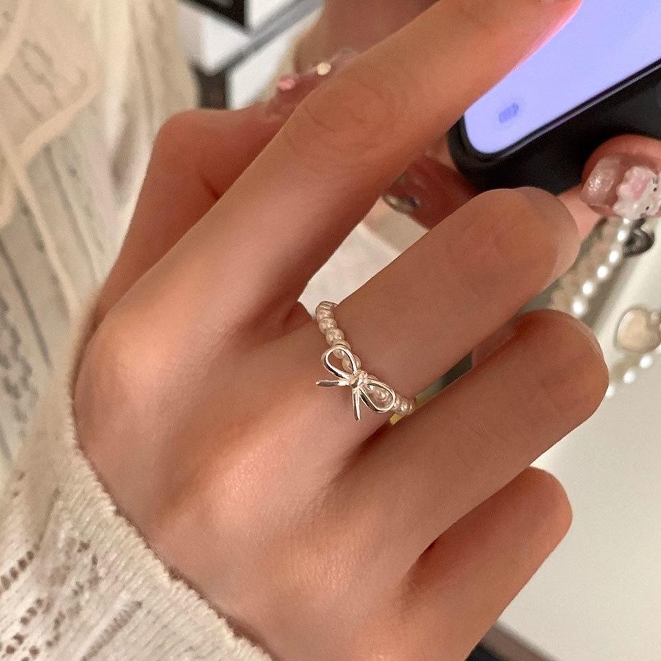 Xiaohongshu S925 Sterling Silver Summer Ring: Women's High-End Niche Light Luxury, Non-Fading Silver Jewelry