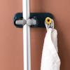 1Pcs Mop Broom Holder Wall Mounted Mop Holder Household Adhesive Storage Broom Hanger Mop Hook Racks Kitchen Bathroom Organizer