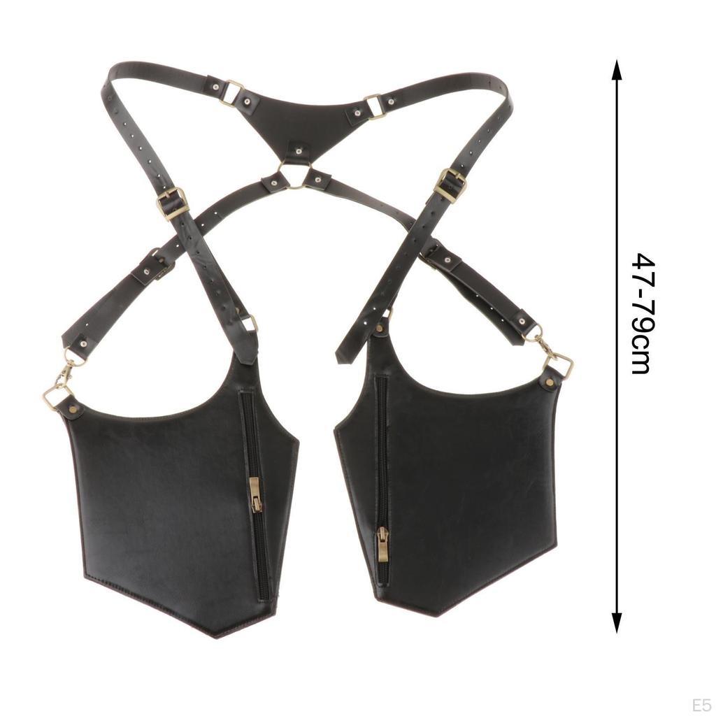 Multi Purpose Underarm Strap Wallet Pocket Purse Adjustable Shoulder Double Storage Case