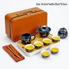 Portable Ceramic Gongfu Travel Tea Set