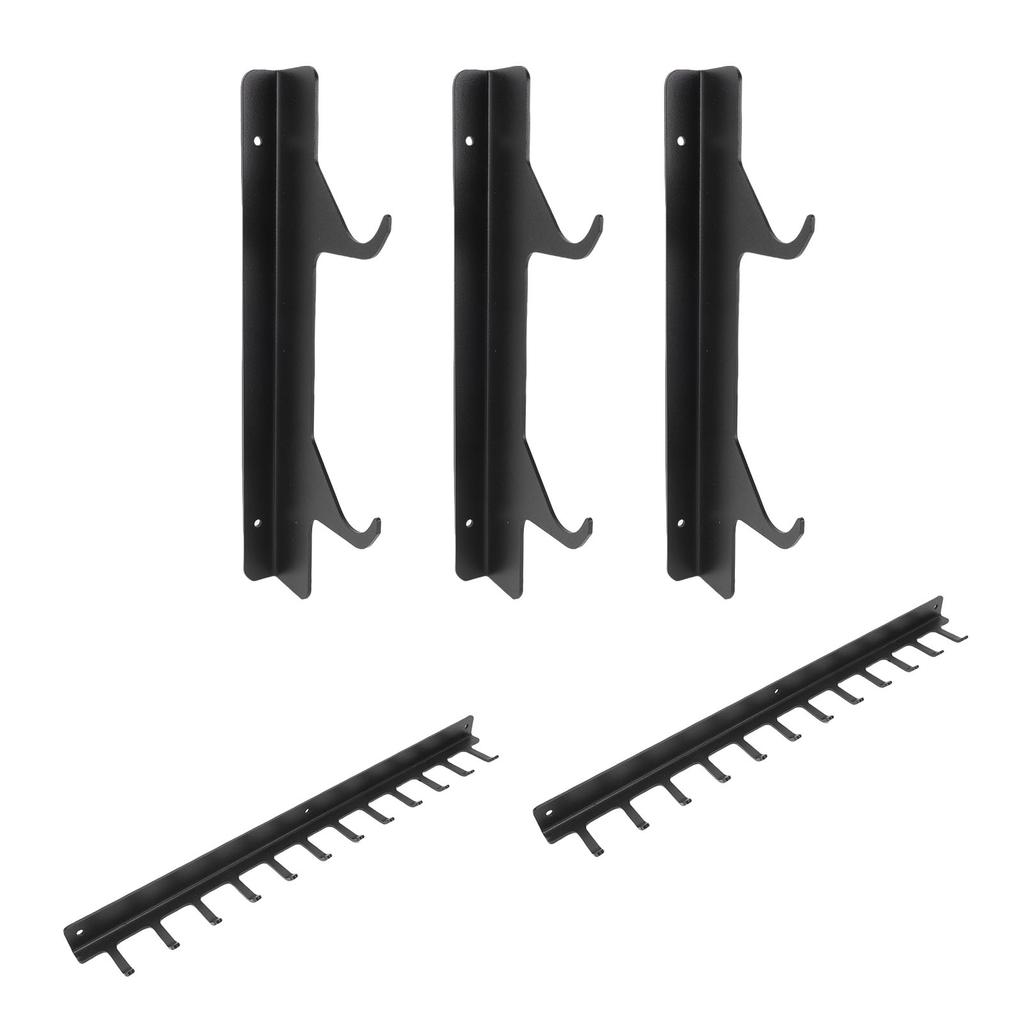Pull Down Bar Storage Rack Wall Mounted Home Gym Storage   for Workout Equipment