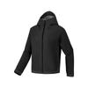 Outdoor Sports Fashion Simple Loose Hooded Hiking Jacket Women Jacket Carbon-Black P125W001-0018