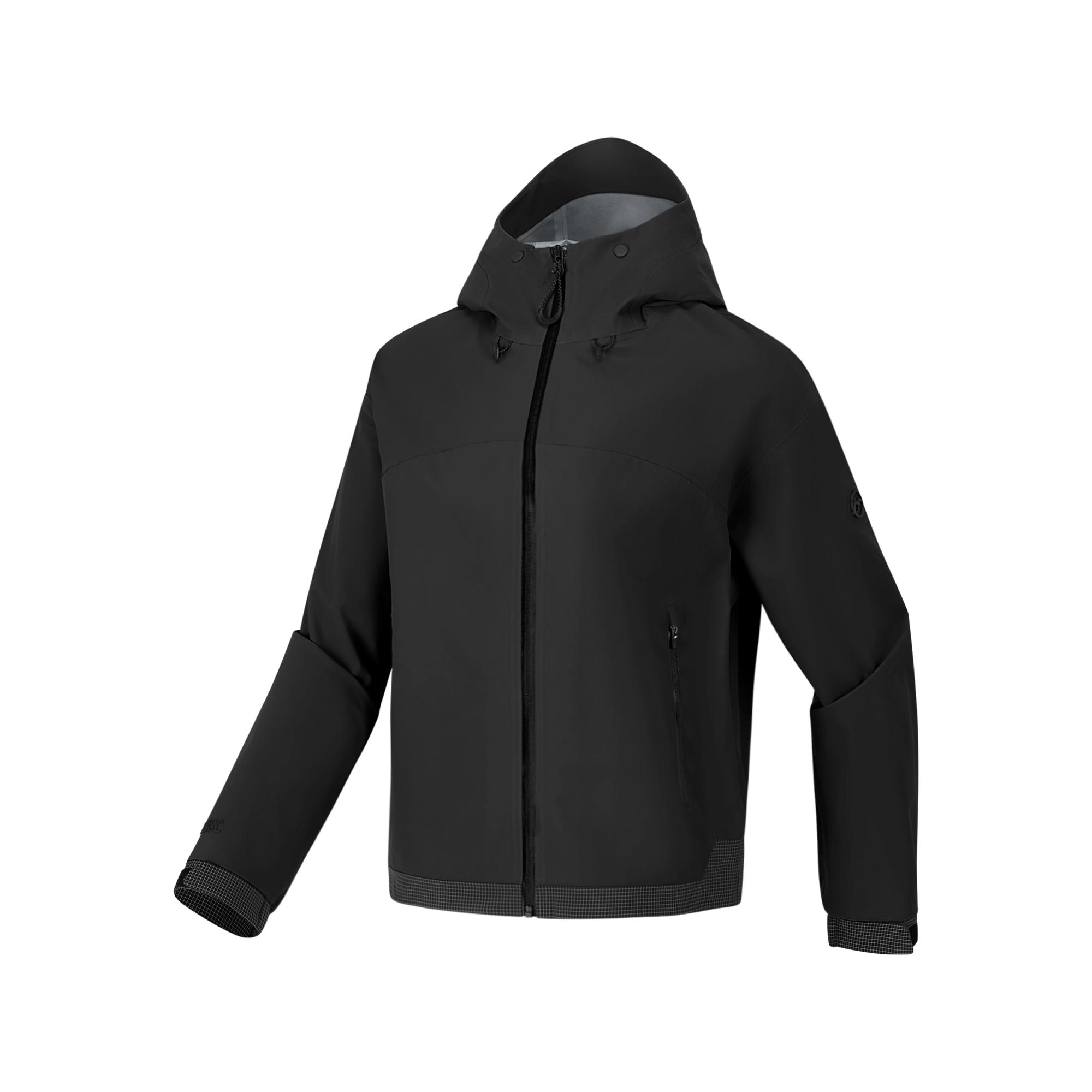 Skechers Outdoor Sports Fashion Simple Loose Hooded Hiking Jacket Women Jacket Carbon-Black P125W001-0018 S