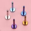 10pcs ASTM F136 Titanium Male Thread Labret Piercing 14G 16G Lab Lip Ear Tragus Replacement Body Jewelry Accessories