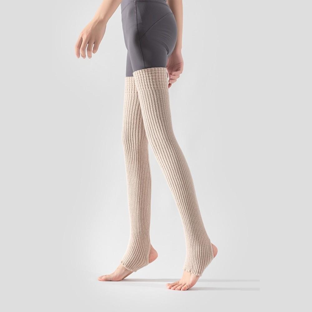 Knee High Long Foot Covers Foot Cover Pilates Yoga Knitted Socks Ballet Leg Warmers Women Girls