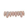 European and American New Tooth Socket Irregular 8 Teeth Inlaid Zircon Hip Hop Hiphop Halloween