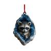 Forest Animal Ornaments 2D Acrylic Hanging Decor with Owl Squirrel Rabbit Designs Indoor Outdoor Christmas Tree Decoration