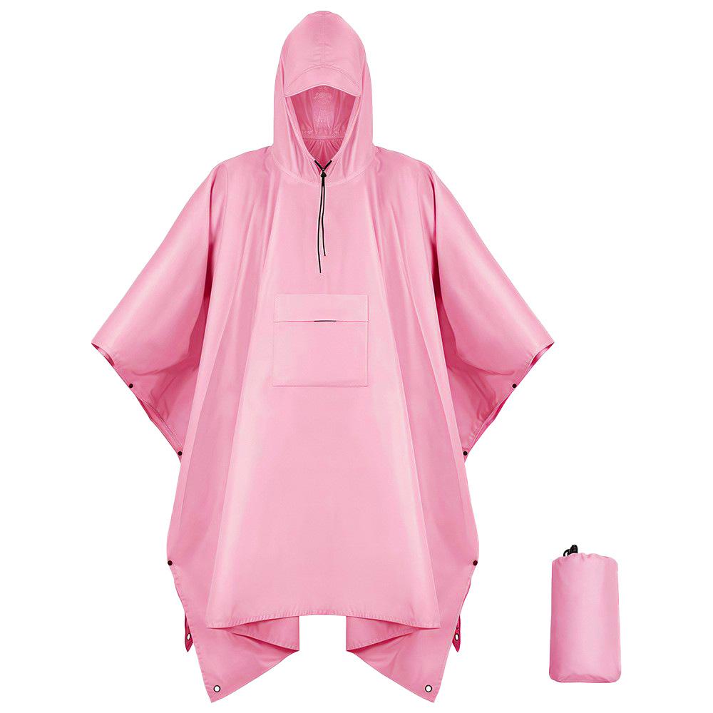 Mantello Impermeabile Telo Multifunzionale 3-in-1 Tappetino Zaino Alpinismo Outdoor Camouflage Tattico con Cappuccio Mantello Poncho