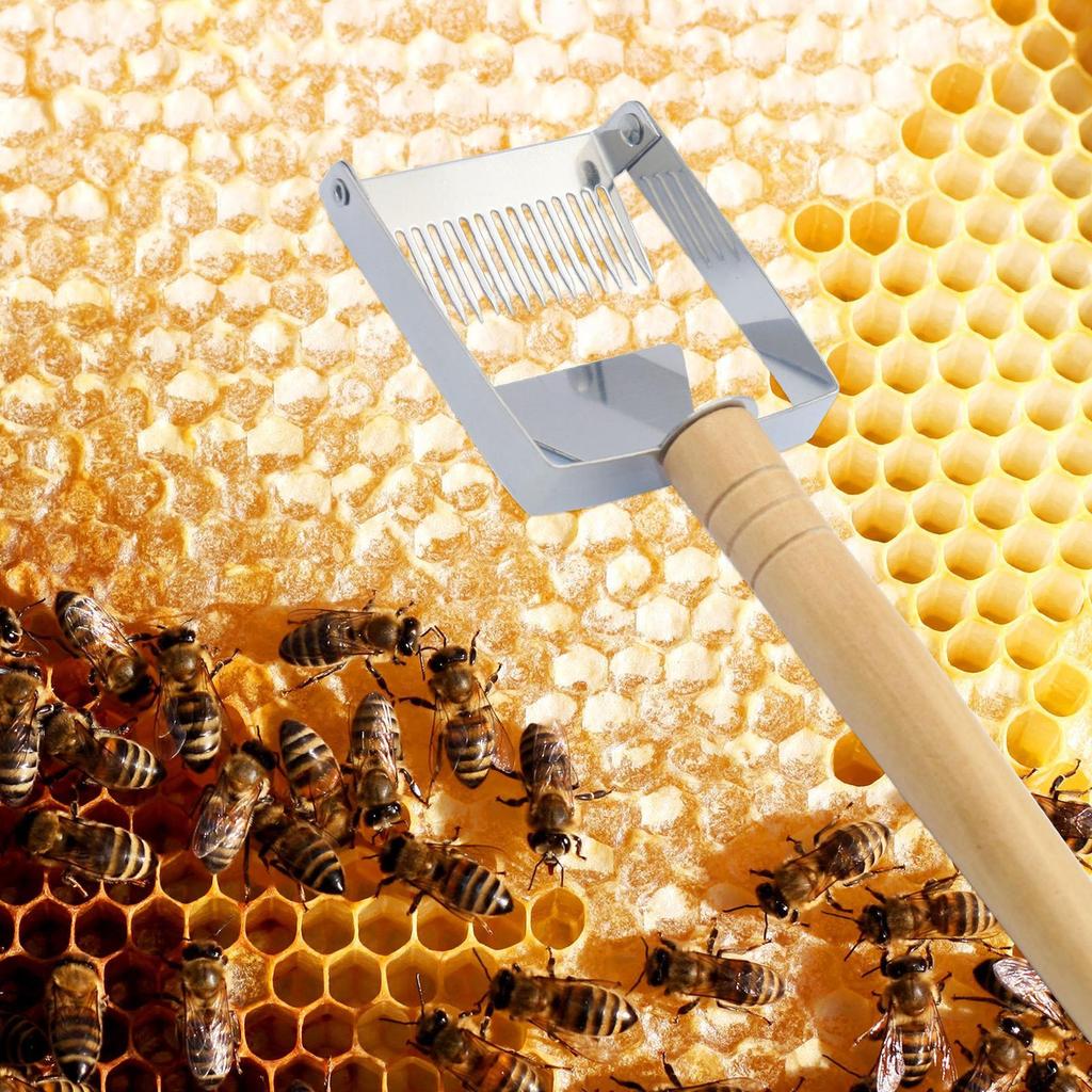Beekeeping Uncapping Fork Stainless Steel Adjustable Multifunctional Beekeeper Equipment Beekeeping Equipment Hand Tool For