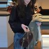 Korean Plus Size Elegant High Neck Black Shirt for Women - Loose Casual Design Long Sleeve Top