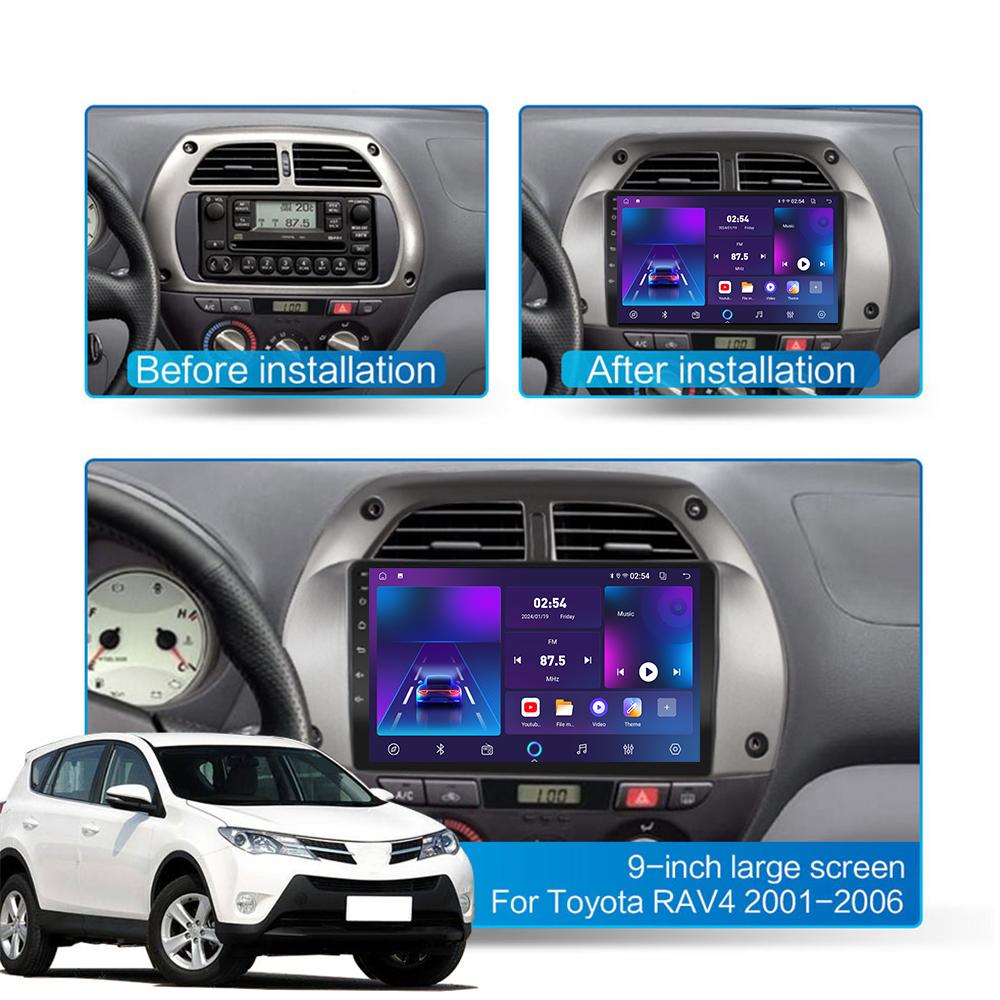 Android Car Radio For Toyota RAV4 2000-2003 Multimedia Player Head Unit Stereo GPS Navigation BT WIFI 1+16GB