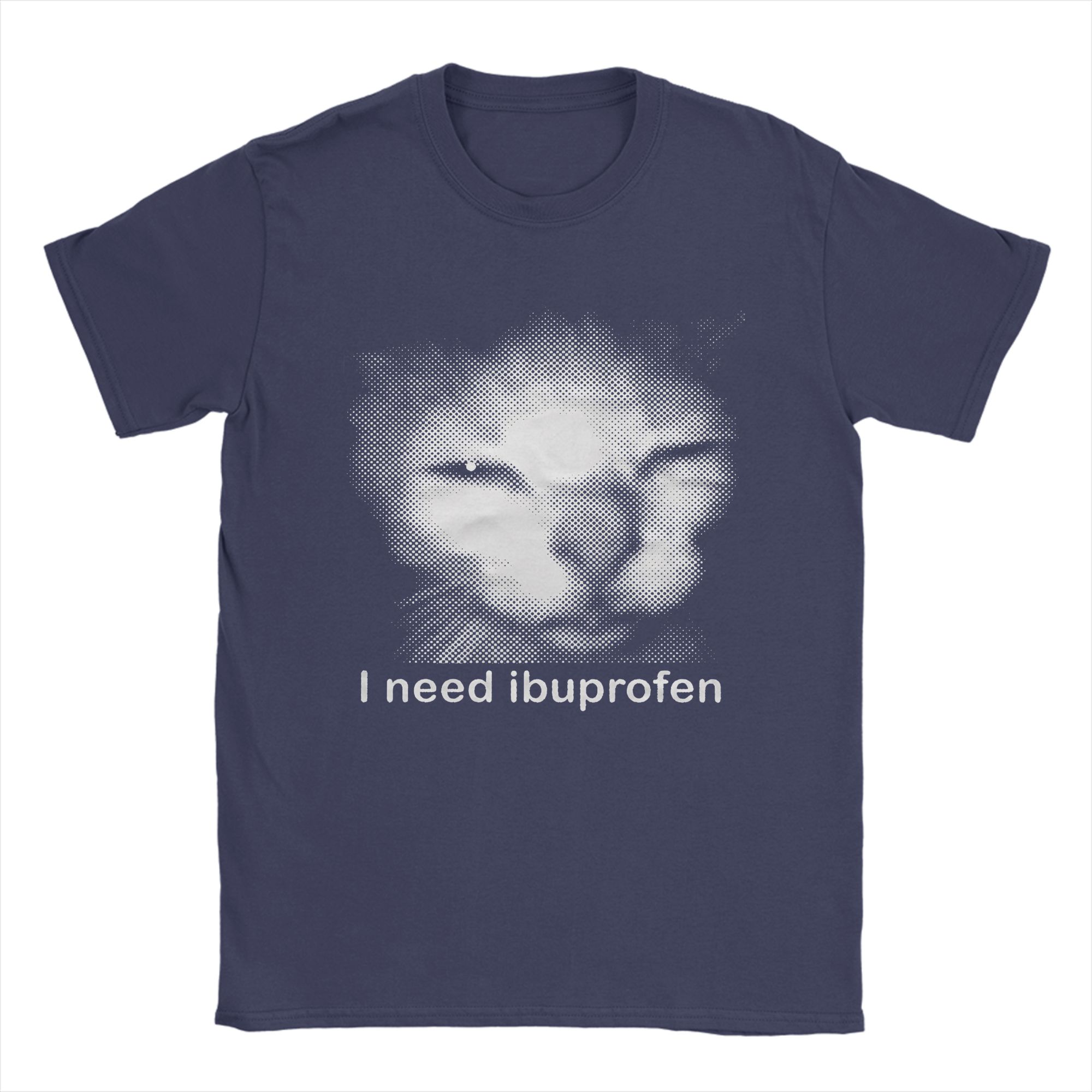 

I need Ibuprofen Funny Vintage Graphic Cat T-Shirt Short-Sleeve Y2K Retro Tshirt Summer Cotton Crewneck 4XL 5XL 6XL Top Tees 4XL