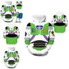 Toy Story Buzz Rakeťák Grafická Mikina s Kapucí Cosplay Kostým Měkký Prodyšný Pulovr