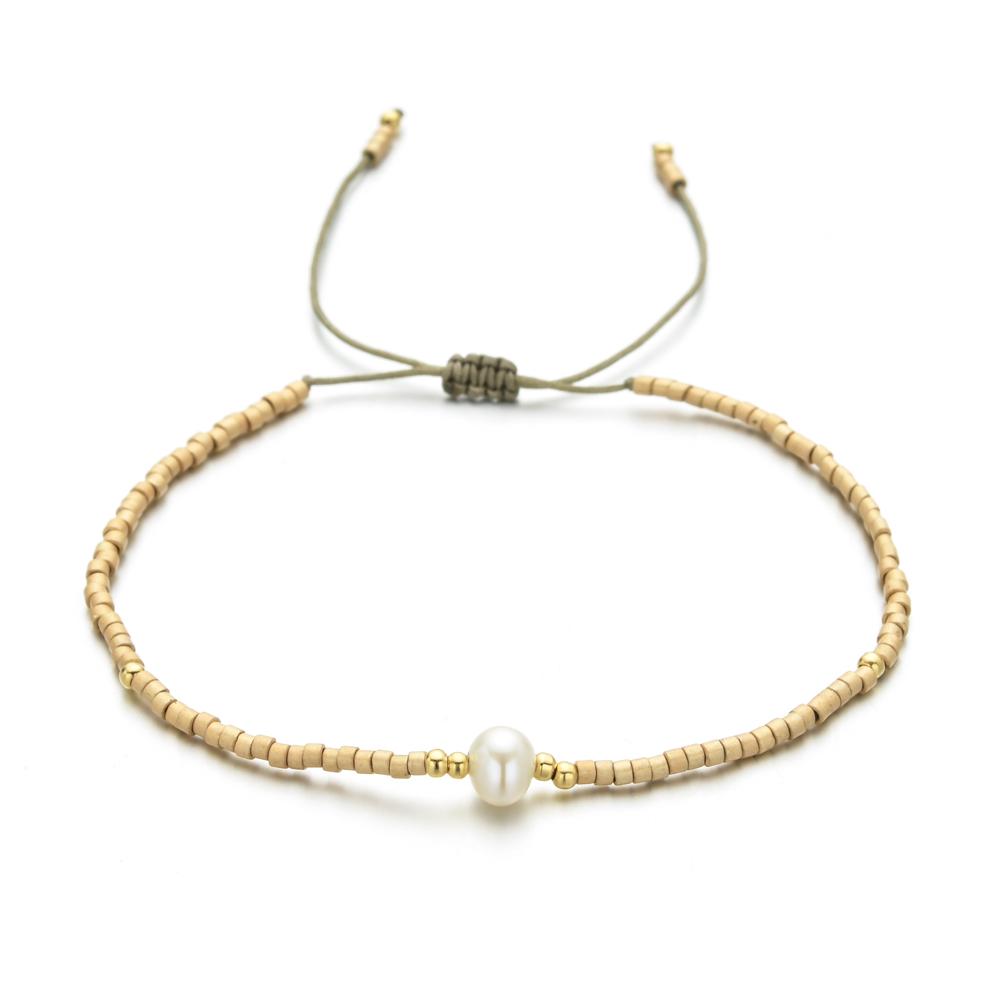 ZMZY Natural Pearl MIYUKI Bracelet Charm Handmade Beaded Glass Seed Beads Bracelets For Women Boho Adjustable Rope Lady Jewellry