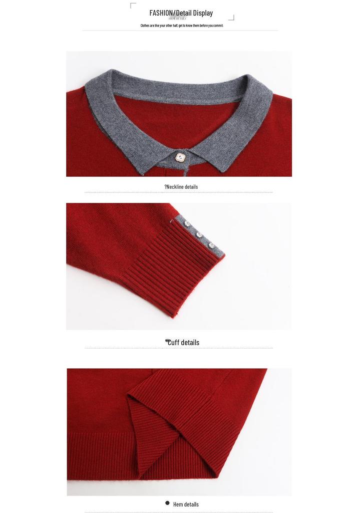 Stylish Knitwear for Middle-Aged & Elderly Women: Spring & Autumn Fashionable Loose Tops
