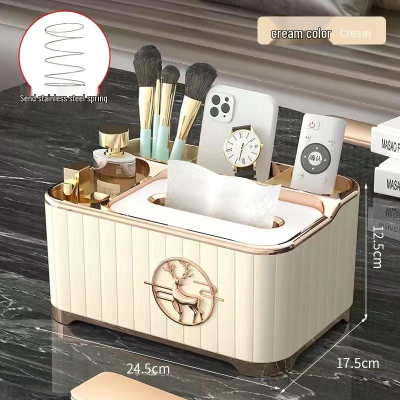 

Многофункциональная роскошная коробка для салфеток с местом для хранения пульта дистанционного управления для гостиной и обеденного стола