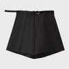2024 Spring Korean Retro Pleated A-Line Short Skirt with Lining - College Style