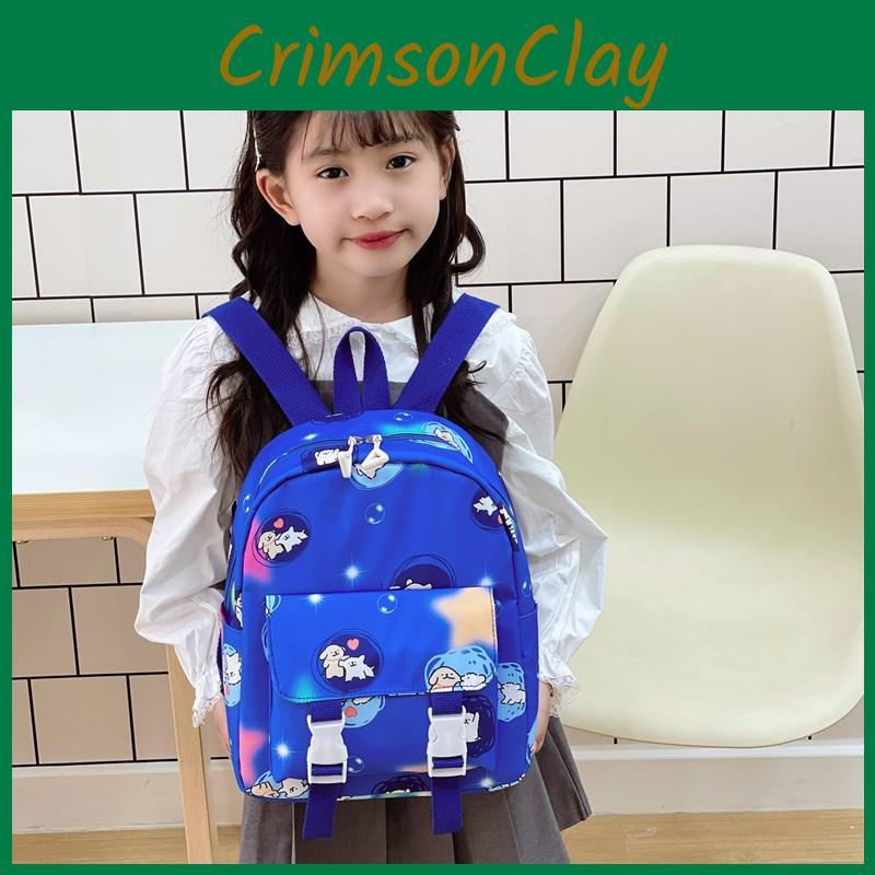 Dog Cute Maltese Cartoon Patterned Children Backpack For Boys And Use Girls
