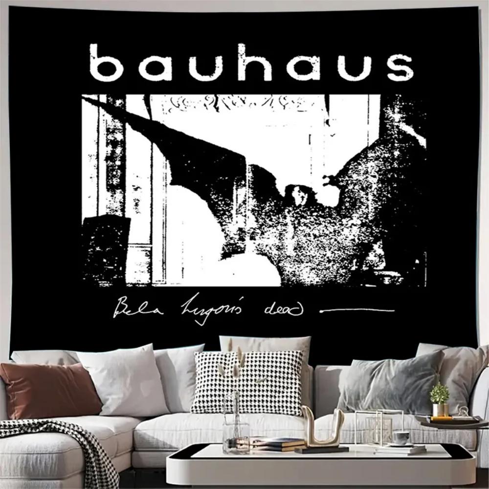 Bauhaus Bela Lugosi's Dead Tapestry-Punk Wall Hanging Gothic Rock Band Room Decor for Fans Bedroom Dorm Home Background Cloth