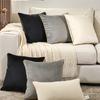 Einfarbige Samtkissenbezüge Weiche Dekorative Kissenbezüge für Sofa Schlafzimmer Heimdekoration Kissenbezug Weiß Grau Schwarz Blau