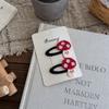 Cartoon Embroidery Children's Hairpin Cute Mushroom Girl Bangs Side Clip Hairpin Hair Clip Kids Hair Accessories Headwear