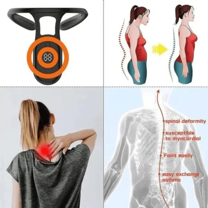 Ultraschall-lymphatisches, beruhigendes, körperformendes Nackenmassagegerät, Nackenentspannung, Dekompression, intelligenter Sitzhaltungskorrektor