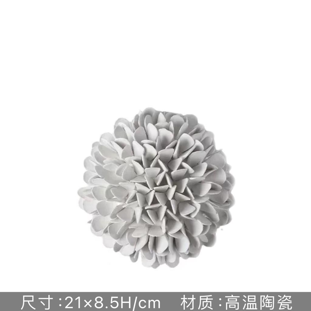 Ceramic Square White Flower Painting Creative Living Room Decoration Ceramic Petal Painting Interior Decoration Background Wall