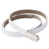 Fashionable Alloy U Shaped Buckle Slim Belt for Women Perfect for Casual and Business Outfits