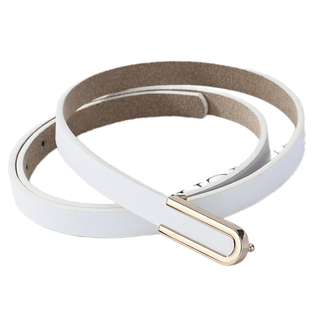 Elegant U Shaped Alloy Buckle Waist Belt Versatile Accessory for Trendy Women's Wardrobe