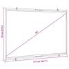 Projection Screen Wall Mountable 50 Inches 16:9 Aspect Ratio