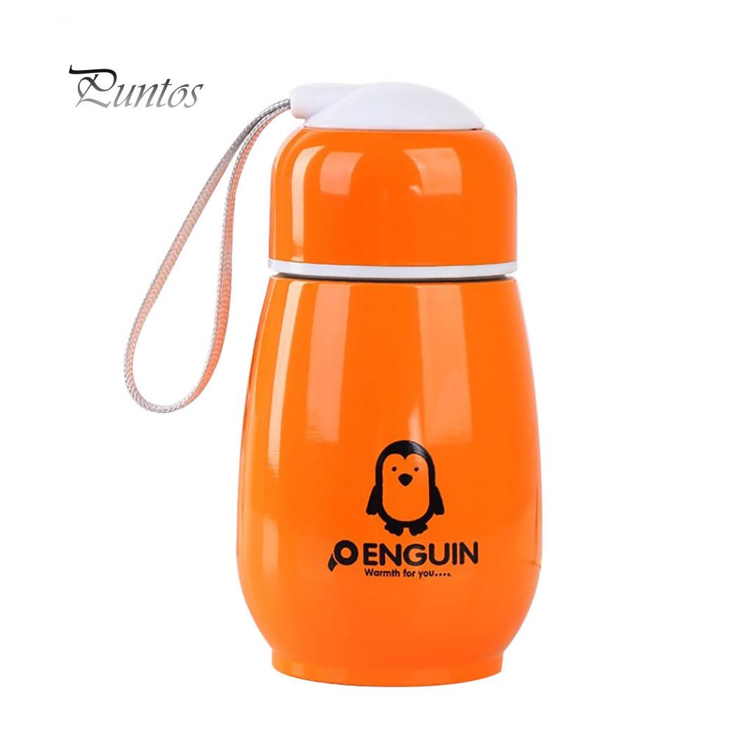

Термокружка на 300 мл в виде пингвина оранжевый
