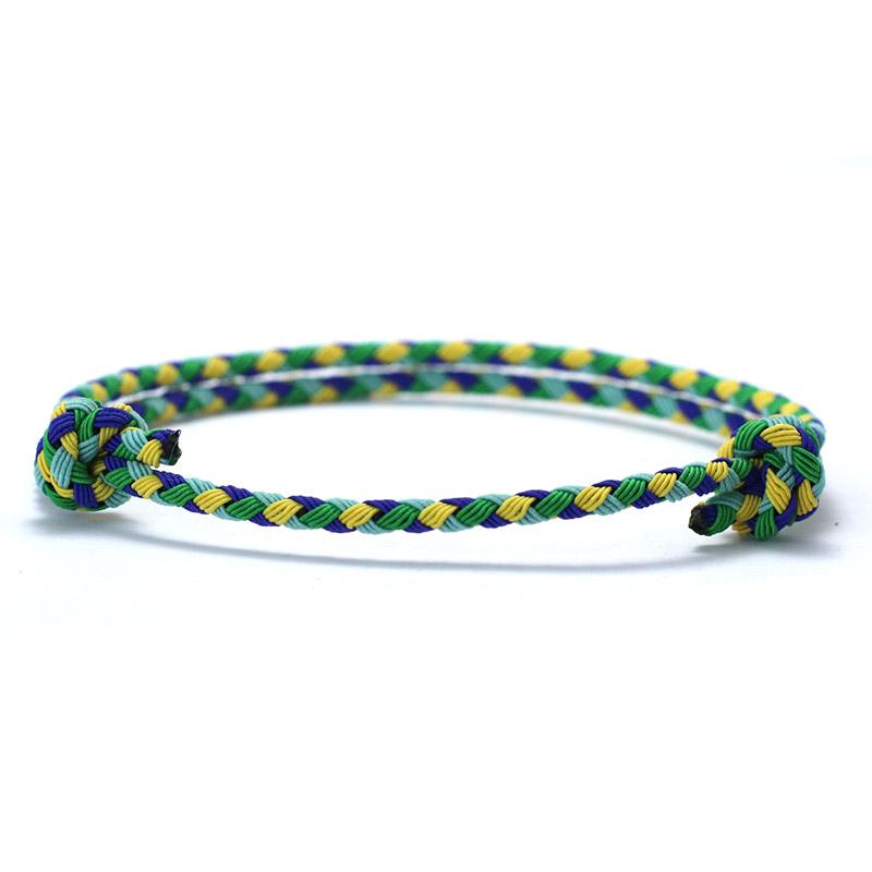 New Christmas Rope Bracelet Unisex Handmade Peruvian Knot Adjustable Braclet Friendship Brazalete Outdoor Survival Braslet Gift