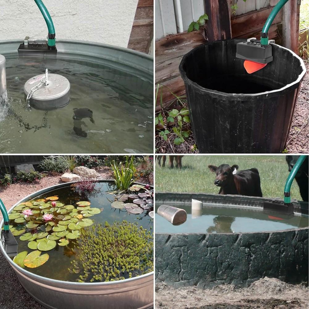 Automatische Wasserzuleitung mit Schwimmerventil - Passt auf Standard 3/4" Schlauch für Vieh, Rinder, Pferde