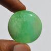 Natural Chrysoprase Gemstone Cabochon - Loose Semi Precious Stone 63 Carats Round Shape 31x31 Mm, Jewelry Craft Supply