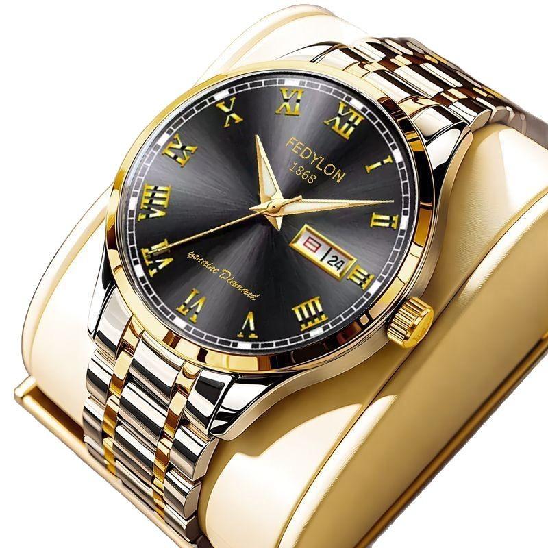 Ceas bărbătesc cuarț, ceas faimos pentru studenți, curea din oțel, impermeabil, complet automat, model bărbătesc