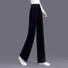 Sibaishe Women's Velour Wide-Leg Casual Pants