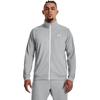 Under Armour Solid Color Stand Collar Fitted Long Sleeve Jacket Men Jackets Gray 1329293-011