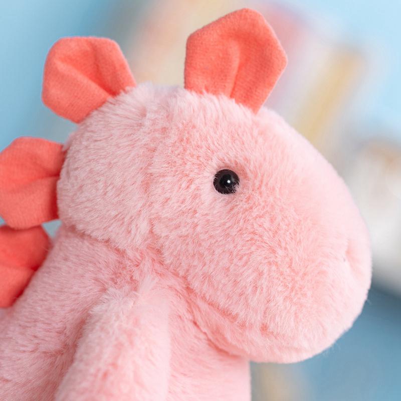 Dinosauro Rosa Giocattoli Morbidi di Peluche Carini Peluche Ripieni Animali Dino Cuscino da Abbraccio Compagno per Dormire Bambole Regali Per Principesse