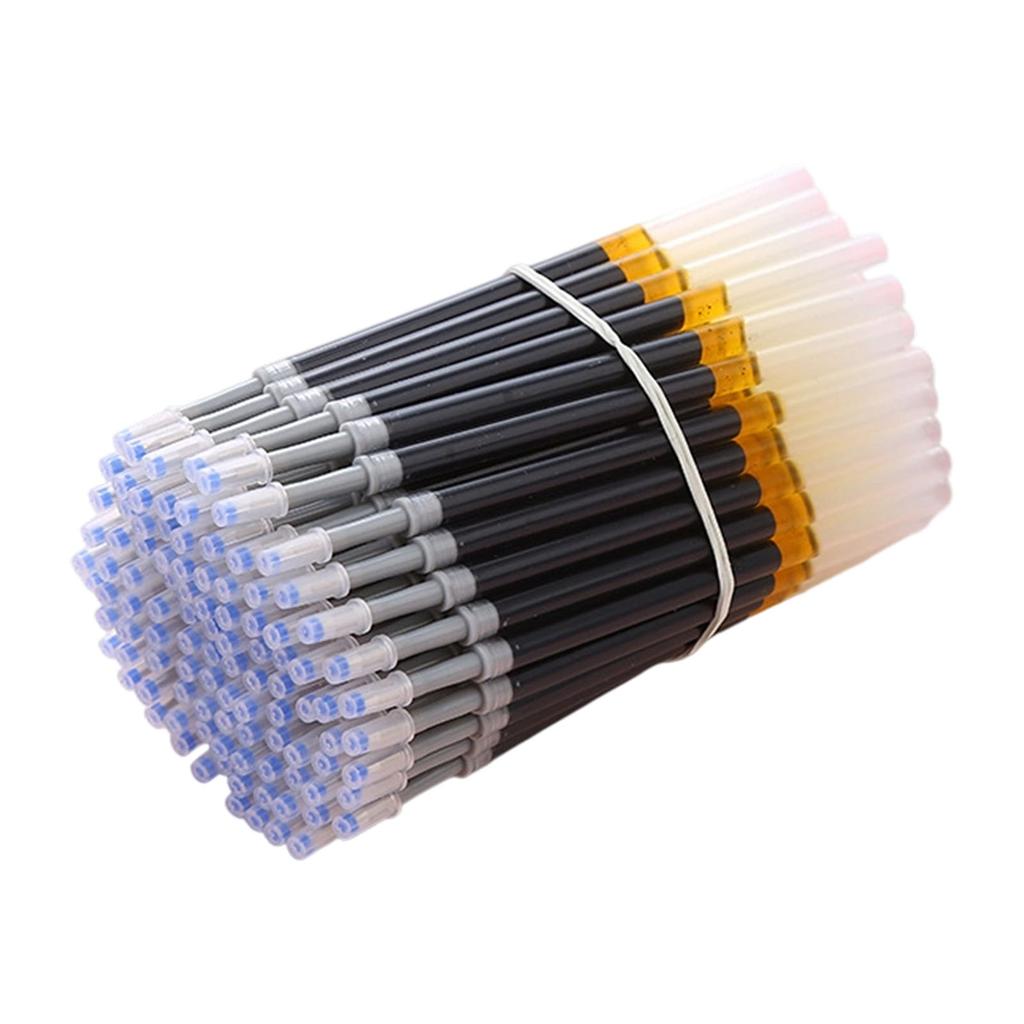 50 Pcs Black/Blue/Red Gel Pen Refills 0.5mm Replaceable Pen Refills Smooth Writing Pen Refills