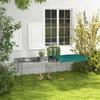 Modular Steel Enclosure with Cover for Rabbits, Rodents, and Small Animals, Indoor/outdoor Use, 220L X 85W X 70H Cm, Green