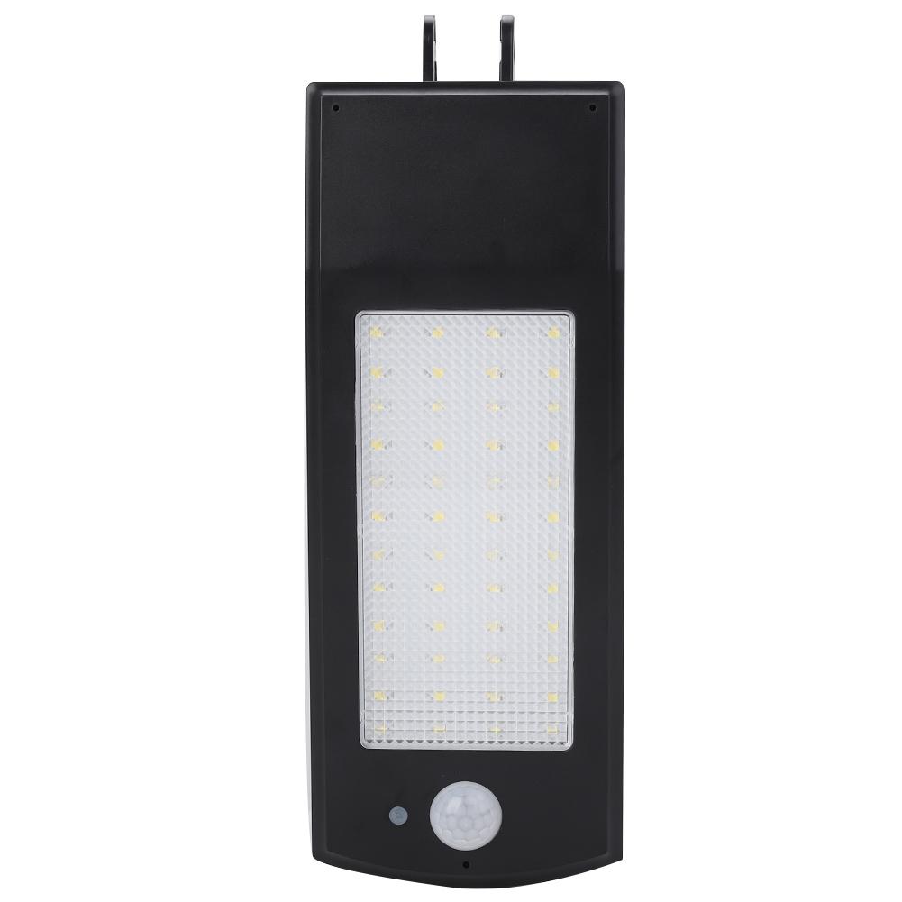 Solar Powered LED Wall Light Waterproof Sensor Lamp Black White with Remote Control