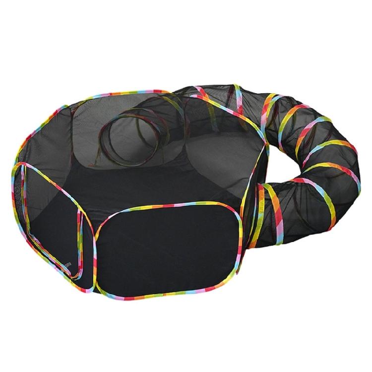 

Pet Cat Tunnel Foldable Indoor Cat Tunnel Foldable Space Saving Training Toy 1