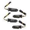 4Pcs Motorcycle LED Turn Signal Lights Mini Front Rear Indicator Waterproof Universal for Beach
