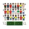 (Style C) World Cup Football Stars Figures Building Block Minifigures Kids Gifts Toys UK