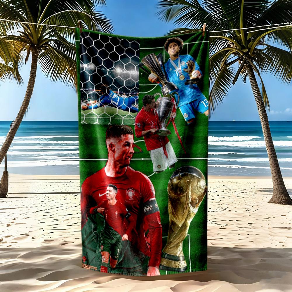 Cristiano Ronaldo Strandtuch Weich Langlebig Schnelltrocknend Bequem Leicht Geeignet Für Schwimmen Fitnessstudio Camping Yoga Urlaub