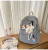 Schoolbag Korean ins Mori small fresh and sweet wind girl plaid small backpack high value travel shopping small backpack