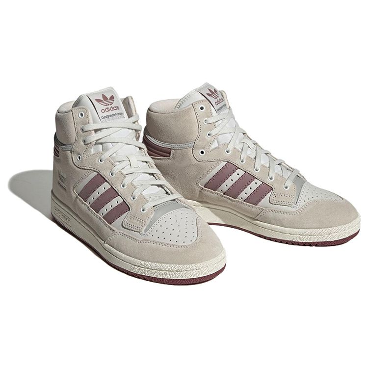 Adidas Centennial 85 High White Burgundy Unisex Sneakers Grey Crystal-White Purple GY2536